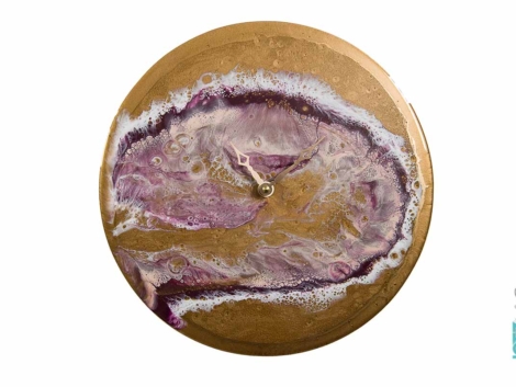 2019-08-16-Resin_ProMarine Clock Plum Galaxy Mauve Tan (3)-sale image